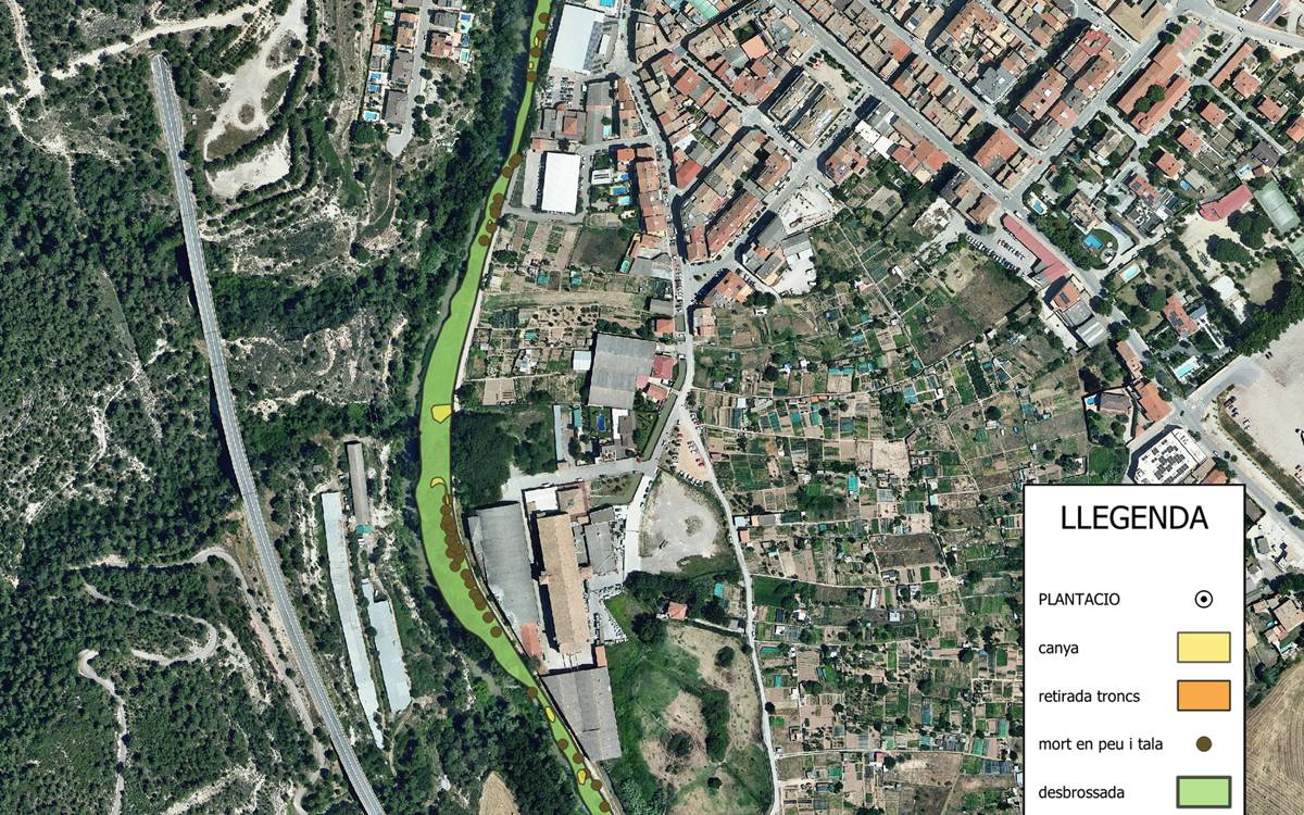 Súria neteja les lleres del Cardener i de la riera d'Hortons a Cal Trist