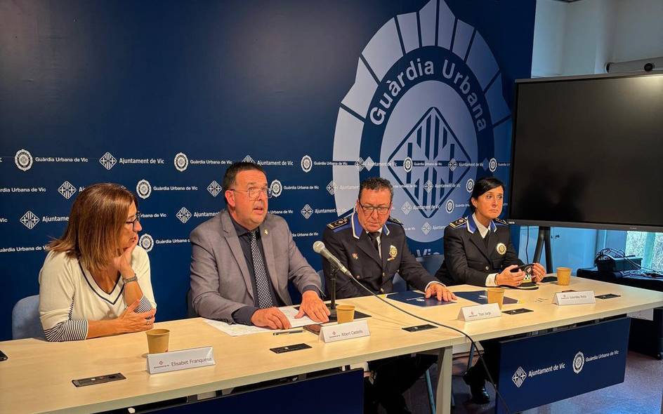 La Guàrdia Urbana de Vic afirma que els delictes lleus van a la baixa