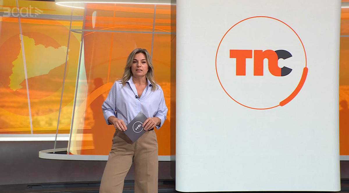 Núria Solé, durant el Telenotíes Comarques del 29 de setembre