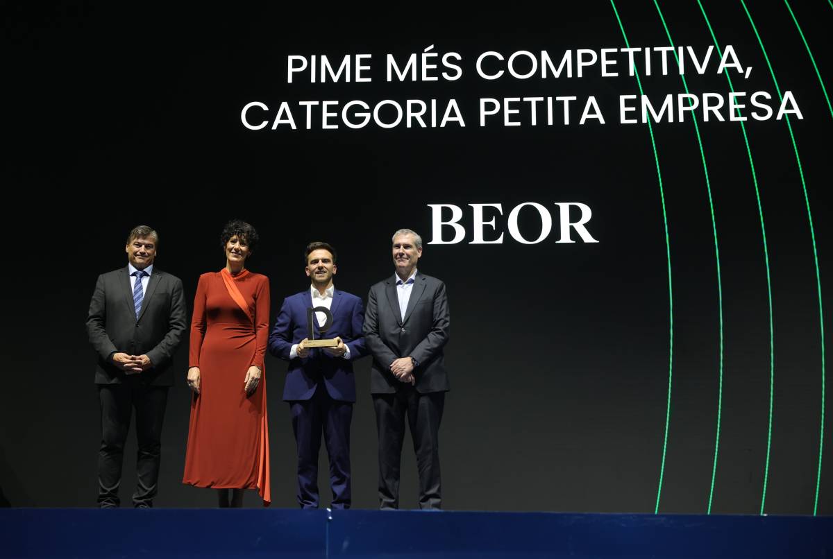 Beor ha estat distingida amb el Premi a la Pime més competitiva en la categoria de petita empresa - Pimec Beor ha estat distingida amb el Premi a la Pime més competitiva en la categoria de petita empresa