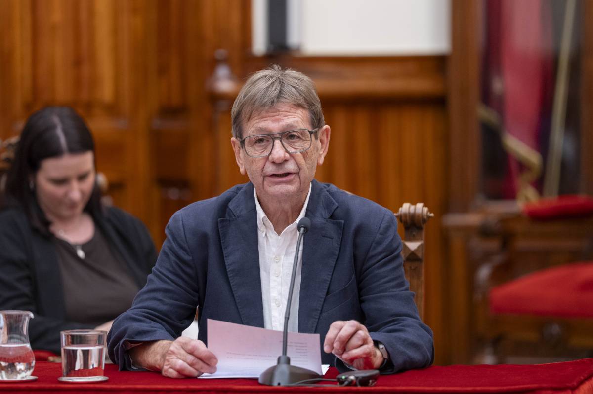 Jaume Puig, durant la glosa - Alberto Tallón Jaume Puig, durant la glosa