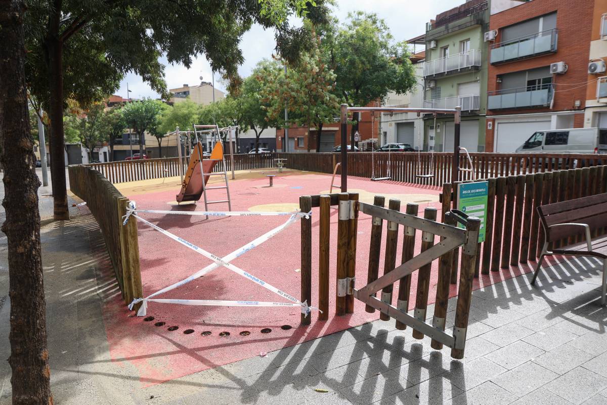 L`estat de la plaça de Masllovet, a Can Rull