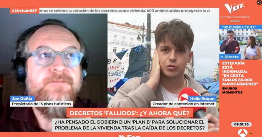 Un gran tenidor insulta un creador de contingut en un vergonyós debat a «Espejo Público»: «Subnormal»