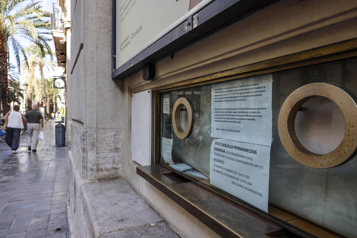 Taquilles tancades del Teatre Principal - Europa Press