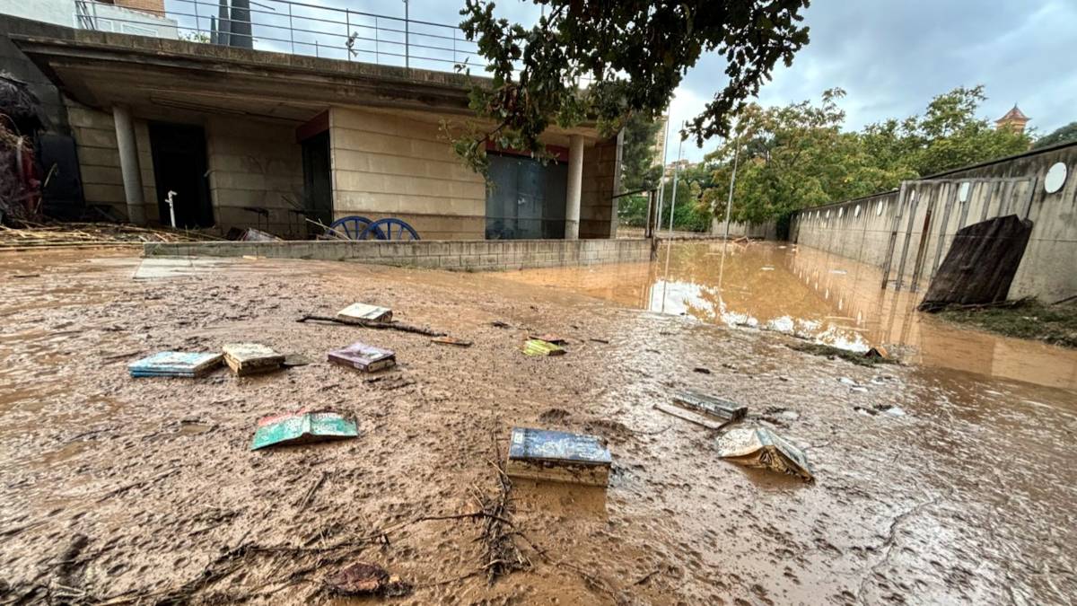 La Biblioteca Central de Cerdanyola, tancada a causa dels greus danys provocats per l’aiguat