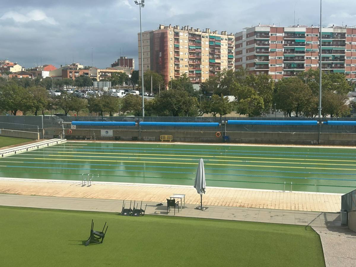El temporal fa estralls al CN Sabadell i obliga a tancar diversos espais de Can Llong: "La piscina exterior estava verda"