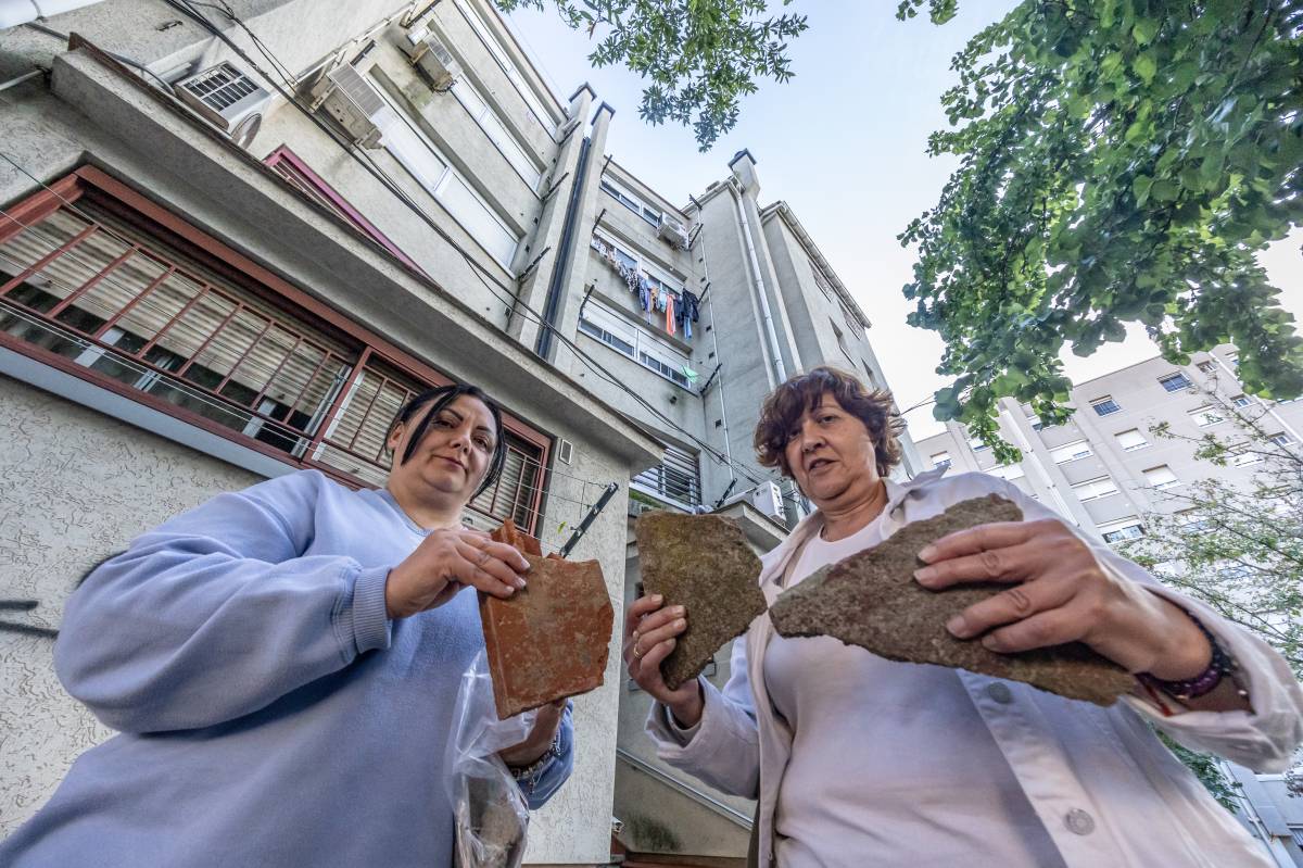 Les pluges provoquen el despreniment d'una xemeneia a Merinals: "Se'ns ha inundat el pis!"