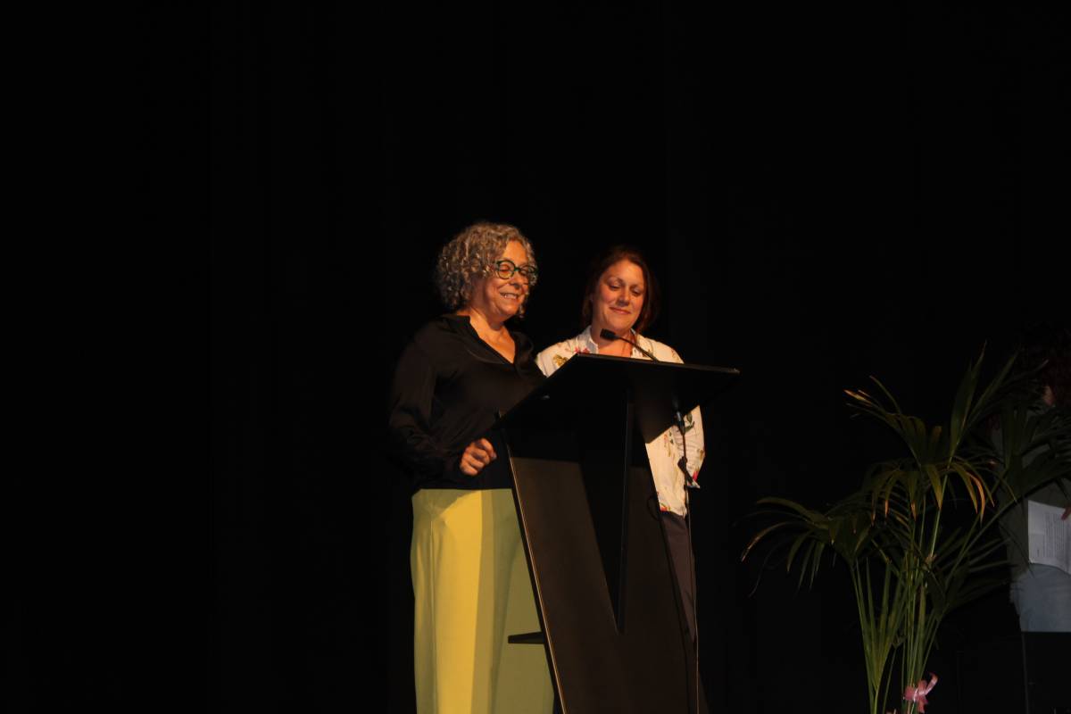 Esther Espluga, Regidora d’Educació de l’Ajuntament de Solsona i Sara Vilches, Consellera Comarcal d’Educació - NacioSolsona 