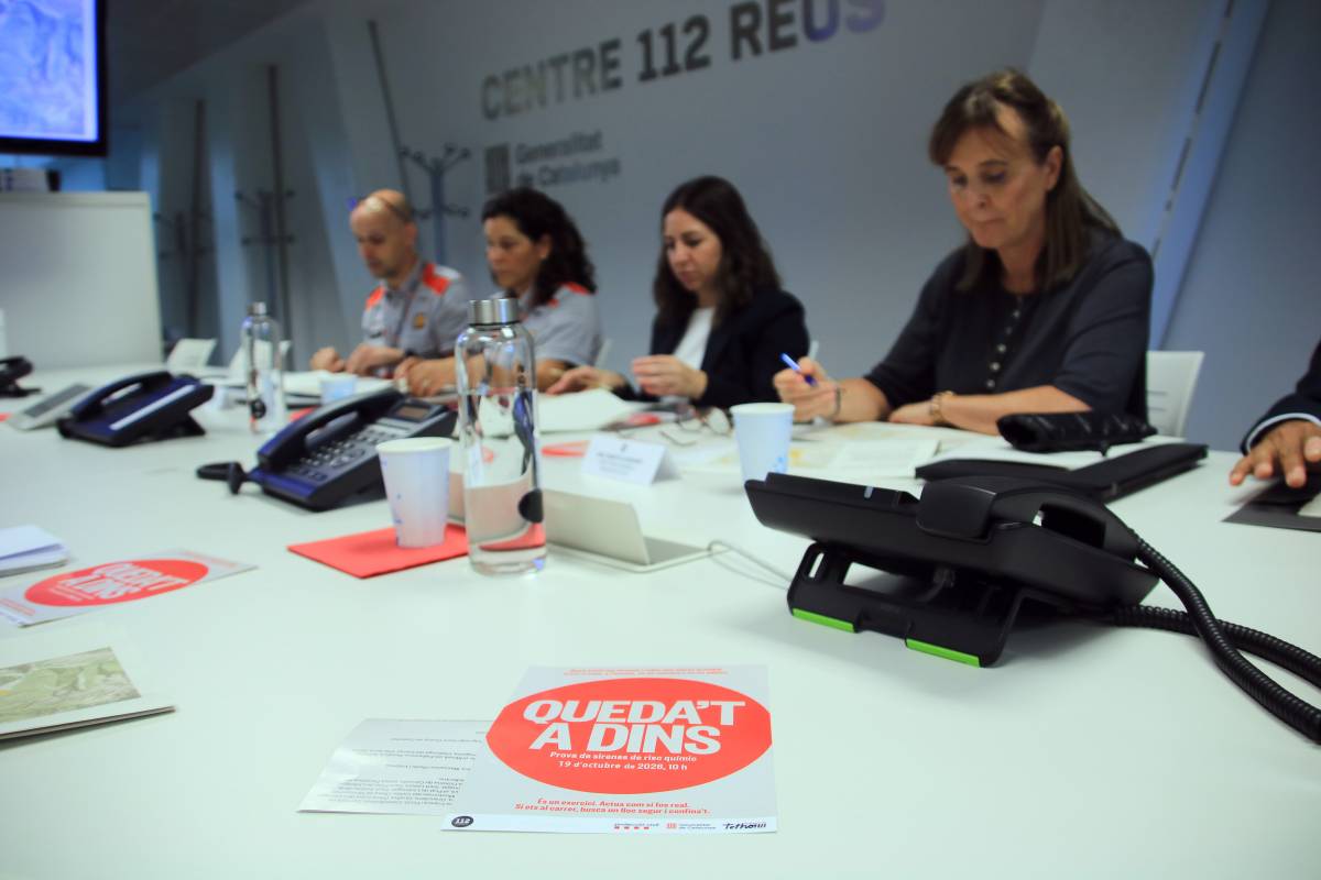 El dia que sonaran totes les sirenes de risc químic i un Es-Alert a tot Catalunya