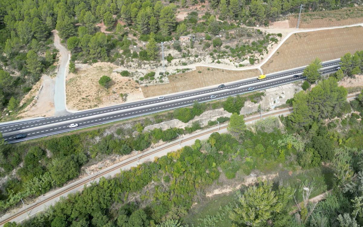 La C-55 estrena el desdoblament entre el Castell de Castellbell i el túnel de Boguñà