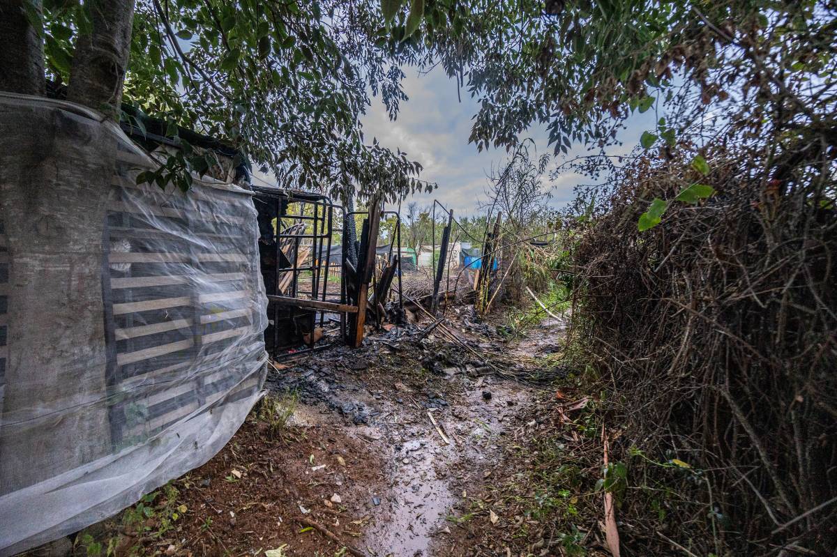 Incendi a una zona d`horts de Can Llong - Juanma Peláez Incendi a una zona d`horts de Can Llong