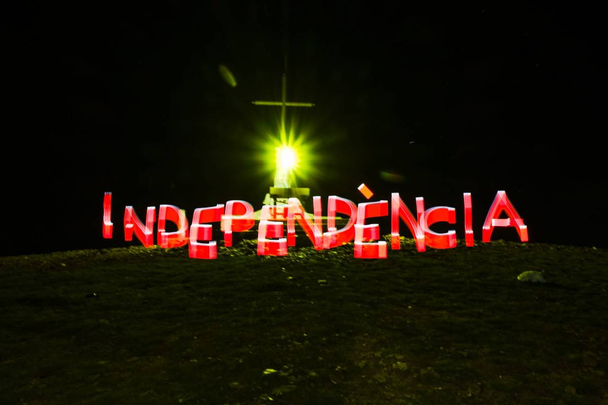 El Montseny brilla per la independència: les millors imatges de la nit