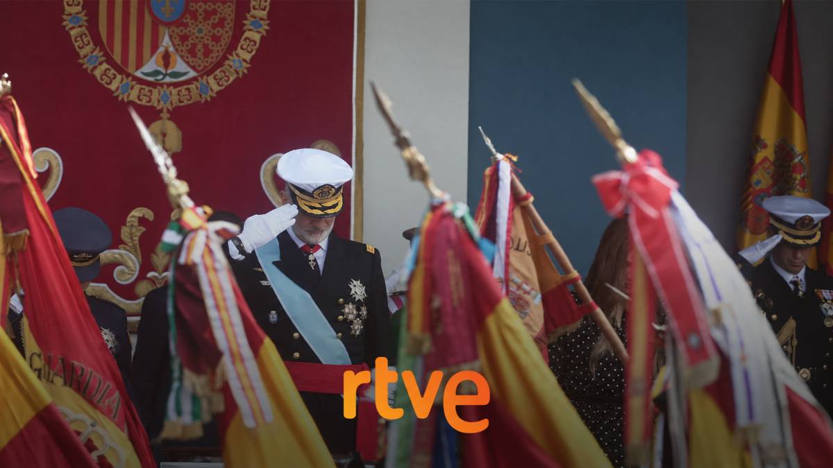 La 1 guanya a TV3 la jornada espanyolista del 12 d'octubre: triomf de la desfilada i dels dos «Telediario»
