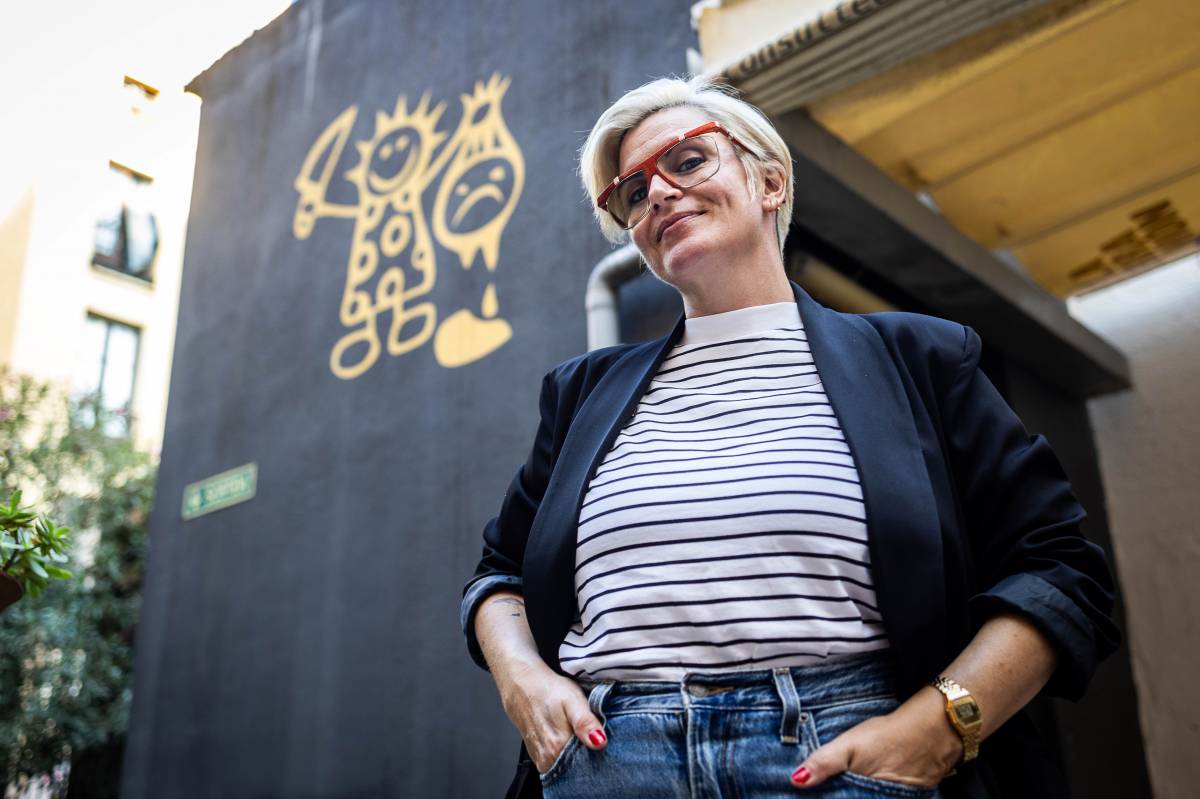 Agnès Busquets, fotografiada a la terrassa de l'Antic Tearte - Hugo Fernández
