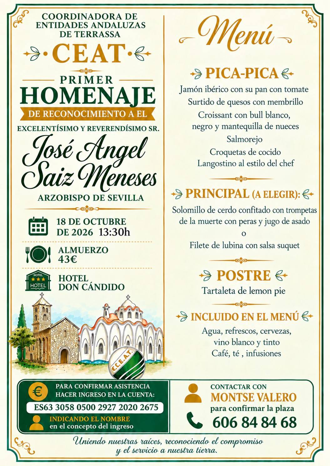 Cartell de l`homenatge a Saiz Meneses - CEAT Cartell de l`homenatge a Saiz Meneses