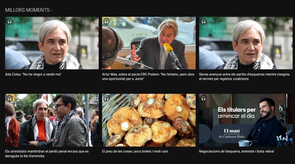«El matí de Catalunya Ràdio» registra dades digitals d'èxit: més d'un milió de reproduccions al setembre