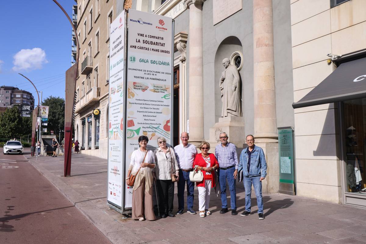 La 18a Gala Solidària és organitzada per Mans Unides Sabadell i Càritas Sabadell