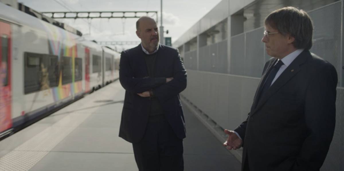 El moment final de la conversa entre Jordi Basté i Carles Puigdemont al Pla Seqüència