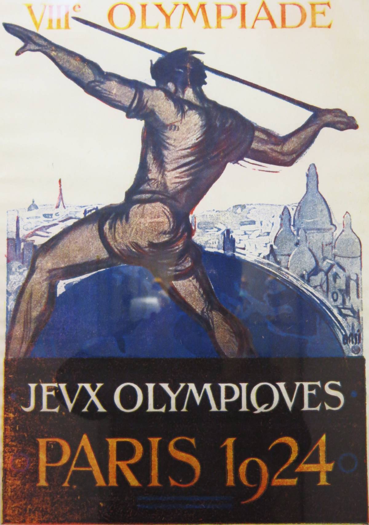 Cartell dels Jocs Olímpics de 1924, que es van celebrar a París tot i que Barcelona també va optar a la seva organitzaci