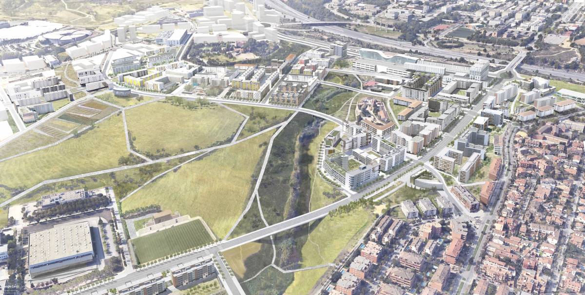 Imatge virtual del projecte del Parc de l`Alba - Cedida Imatge virtual del projecte del Parc de l`Alba