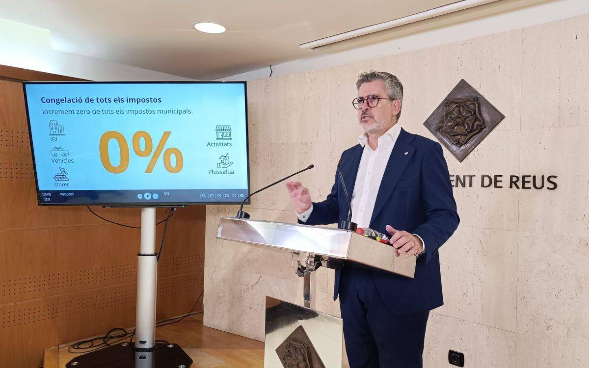 Reus congelarà els impostos del 2027 i ampliarà la bonificació de l'IBI per al lloguer social
