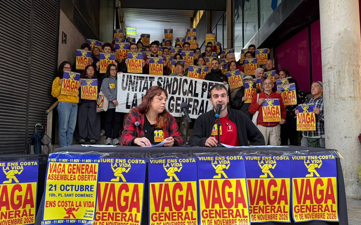 La PAHC i la Taula sindical del Bages s'impliquen en la vaga general de l'11 de novembre