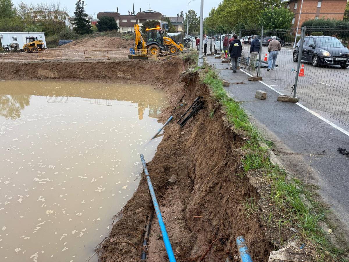 Un barri de Solsona es queda sense aigua a causa de la pluja 