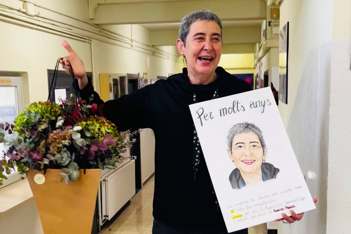 La professora Maite Tarrés es jubila