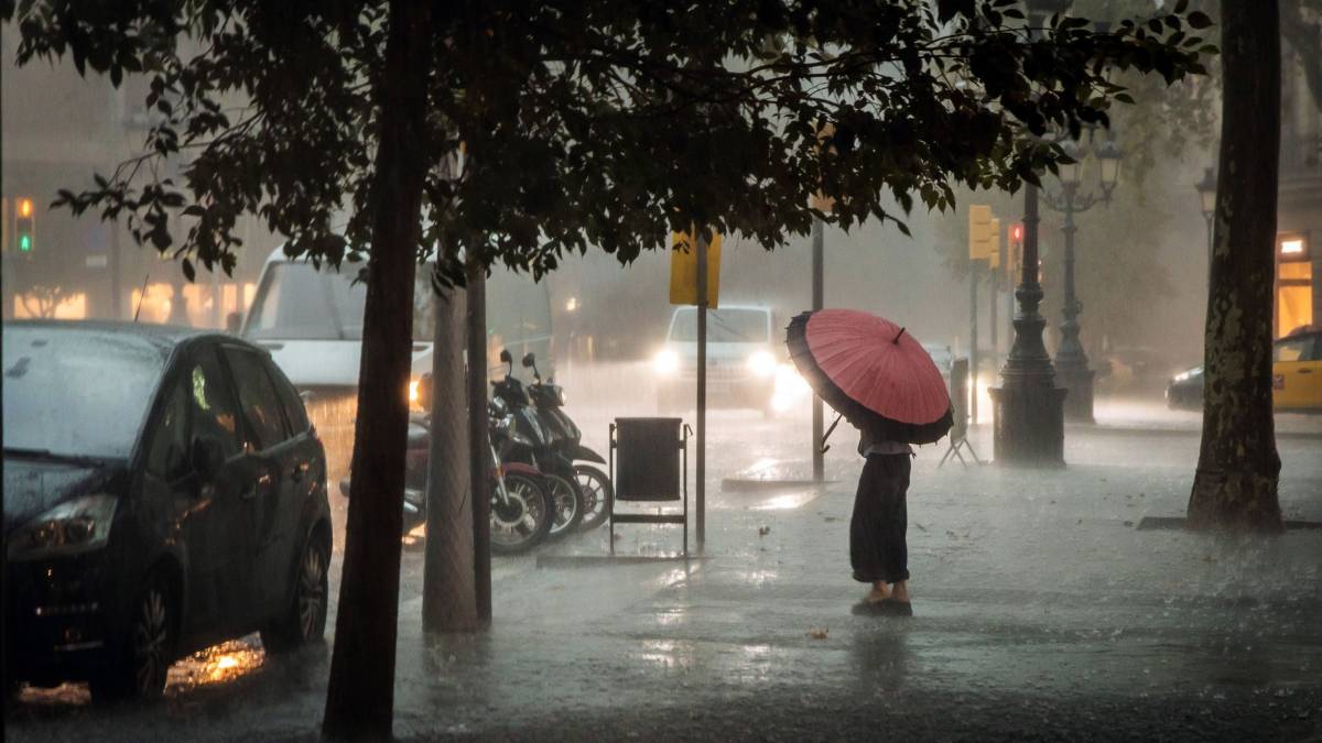 En només quatre dies a Barcelona ha plogut gairebé tanta aigua com tot l'any 2022