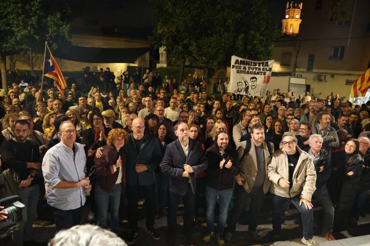 Sant Vicenç dels Horts rep a Junqueras i Romeva després de l'amnistia