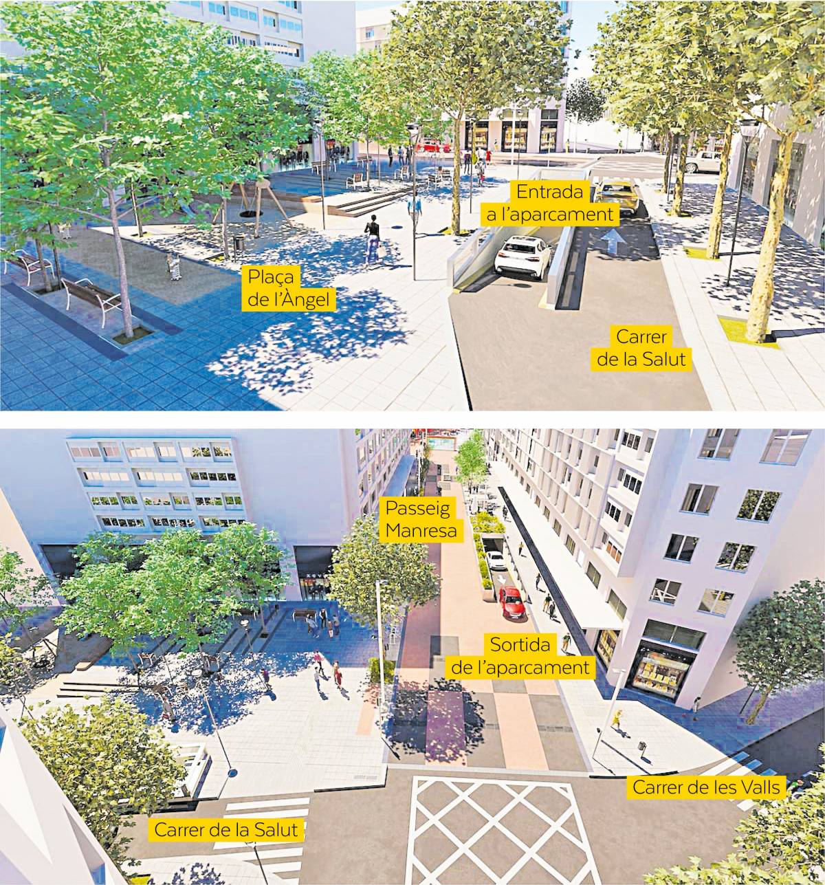 Així s`accedirà a l`aparcament del Centre de Sabadell - Elaboració pròpia/Ajuntament Així s`accedirà a l`aparcament del Centre de Sabadell