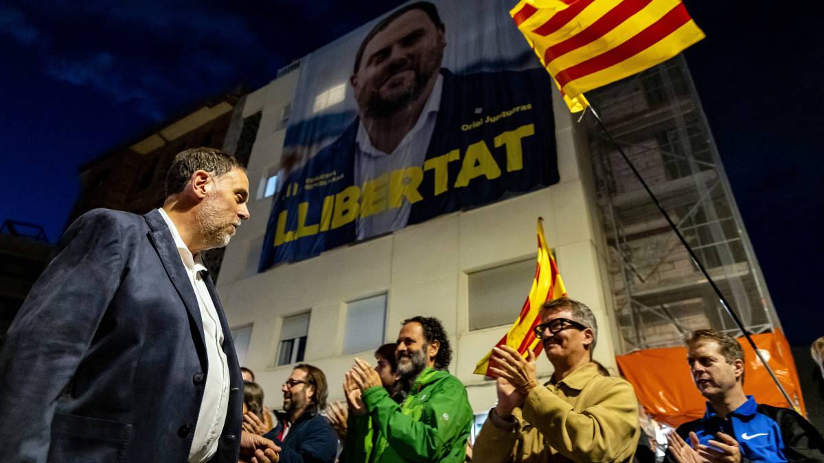 L'amnistiat Junqueras renova l'«intacte» compromís independentista des de la zona zero