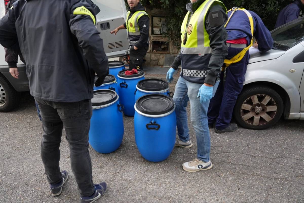 Agents amb part de la marihuana comissada - NEBRIDI ARÓZTEGUI Agents amb part de la marihuana comissada