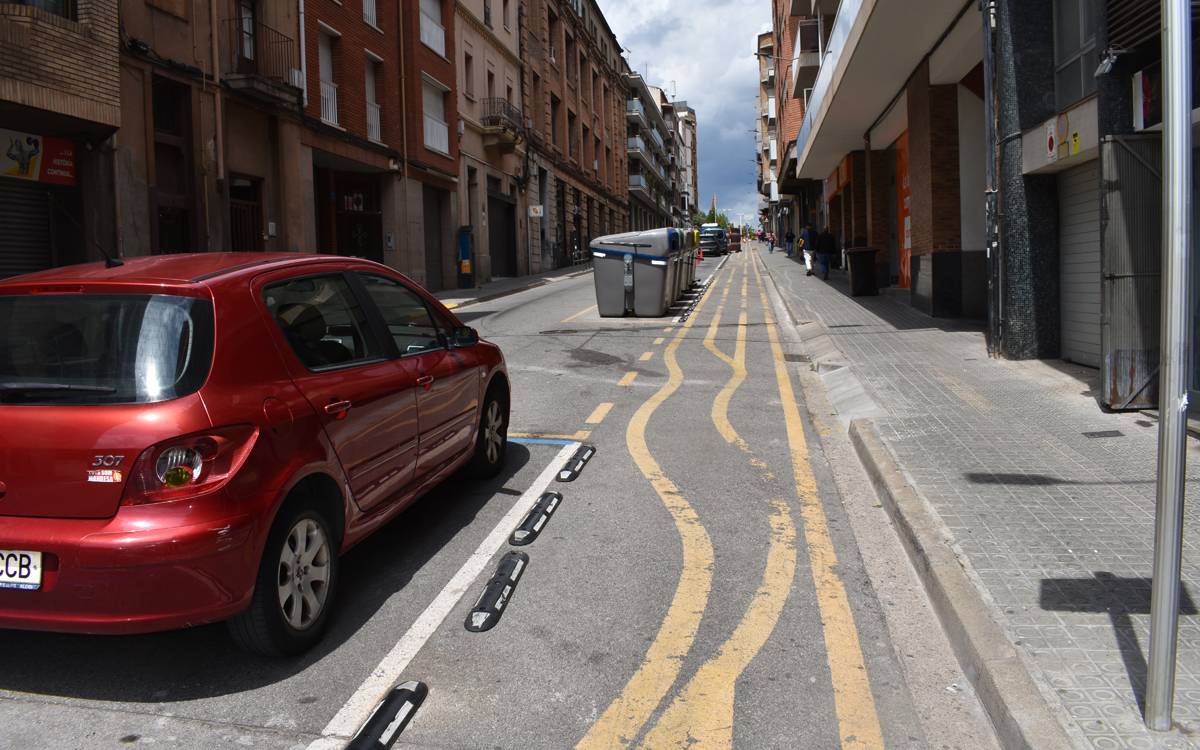 Una obra de dos mesos ampliarà 175 metres de vorera al carrer Saclosa de Manresa