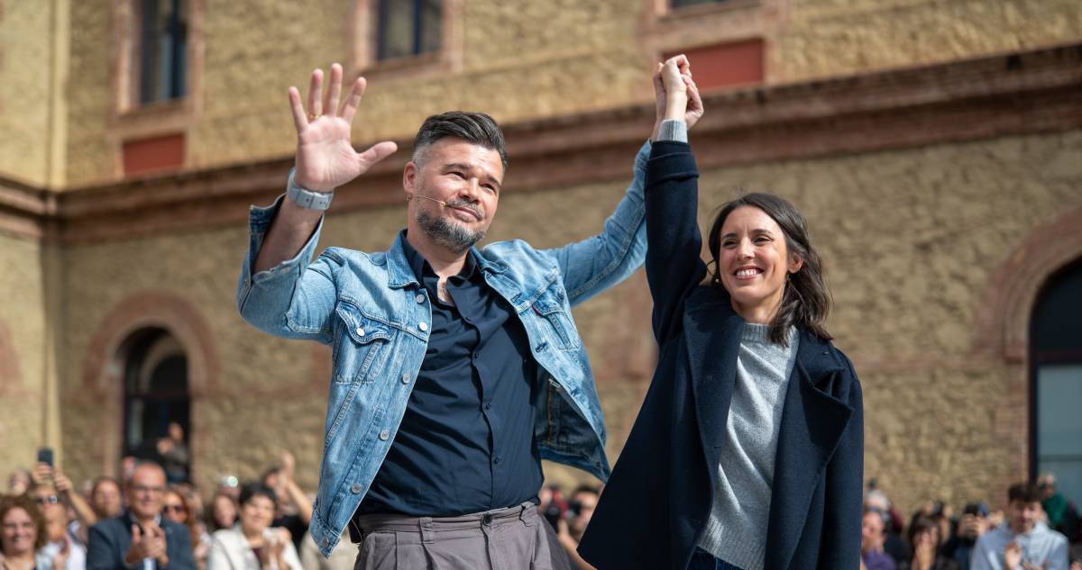 Rufián i Montero omplen en l'estrena: «Algú creu que Catalunya serà indemne a la ràbia feixista?»