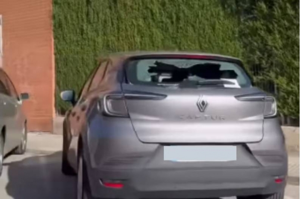 VÍDEO | Uns 25 cotxes amb els vidres trencats i desperfectes al carrer de Granada de Terrassa
