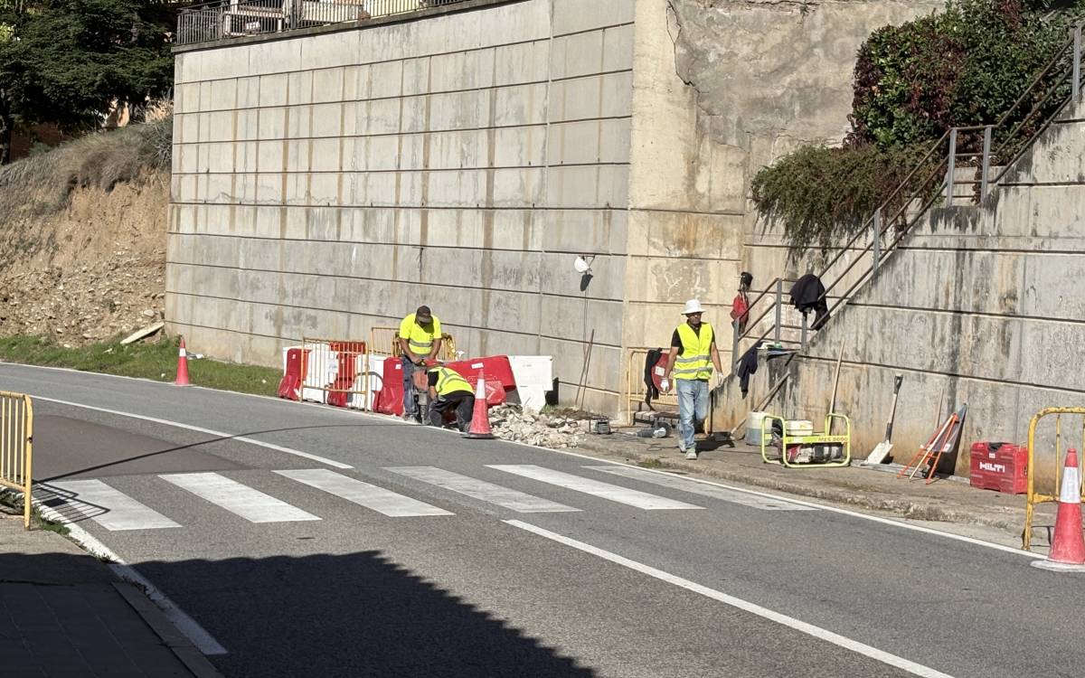 En marxa les obres d'urbanització a la carretera de Conanglell