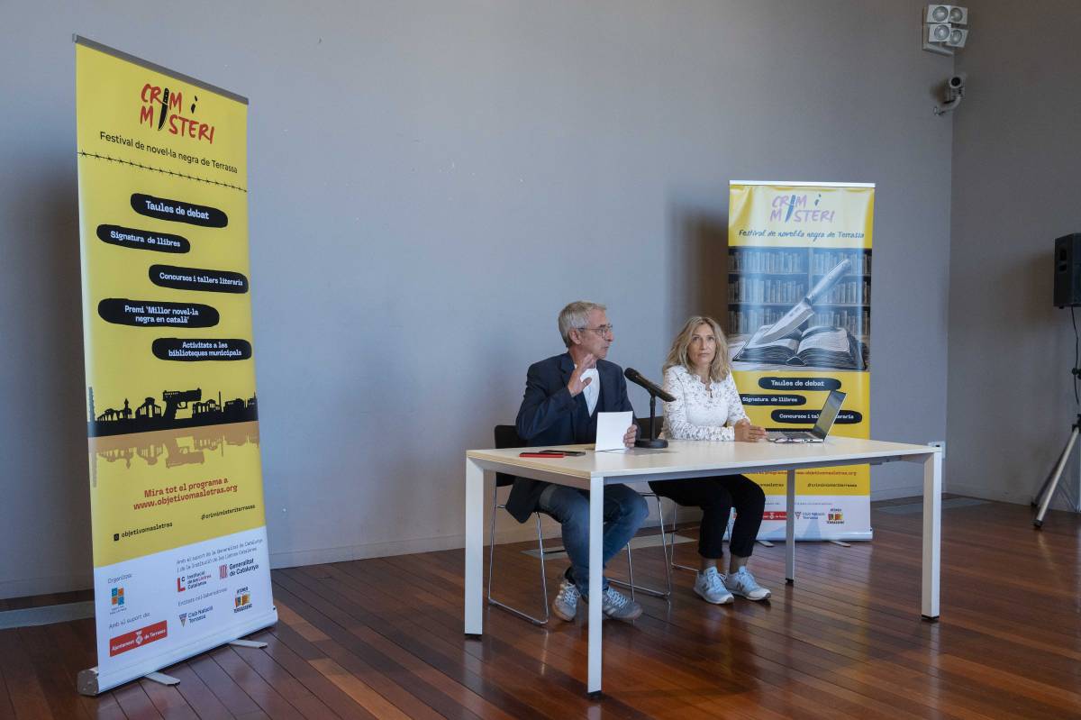 Presentación del festival Crim i Misteri, a la sala Cúpula del Teatre Principal - Nebridi Aróztegui Presentación del festival Crim i Misteri, a la sala Cúpula del Teatre Principal