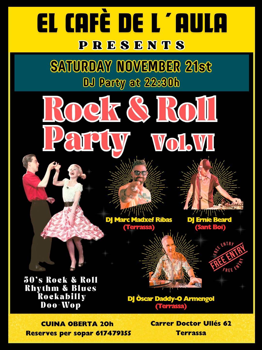 Cartell del  Rock & Roll Party Vol. 6 - 