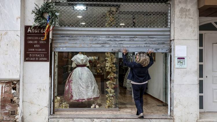 Set de cada deu negocis de la zona zero han alçat la persiana dos anys després de la dana