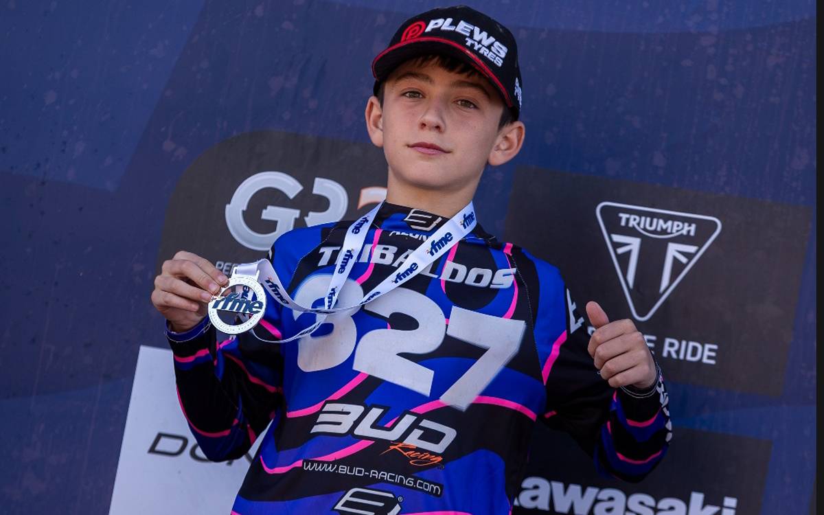 Alonso Tribaldos es proclama subcampió d'Espanya de motocròs en MX65