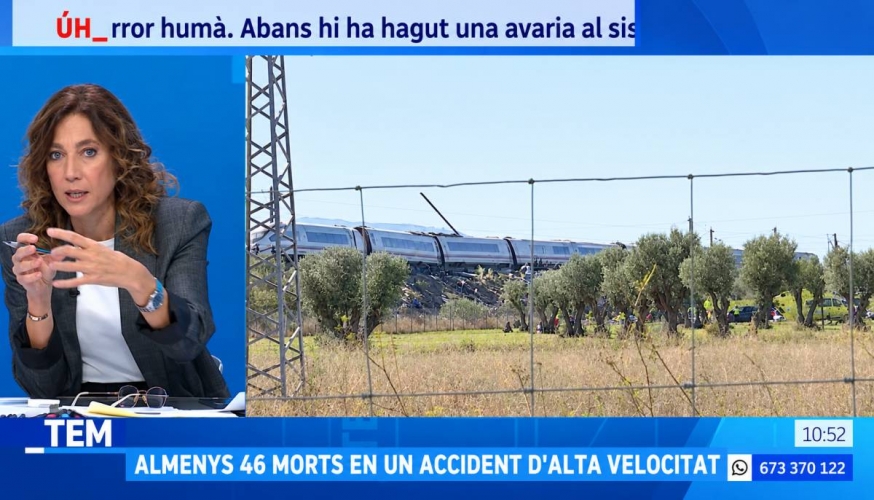 Èxit d'audiència d'Helena Garcia Melero i el «Tot es Mou» per la cobertura de l'accident de Toledo (sense guanyar La 1)