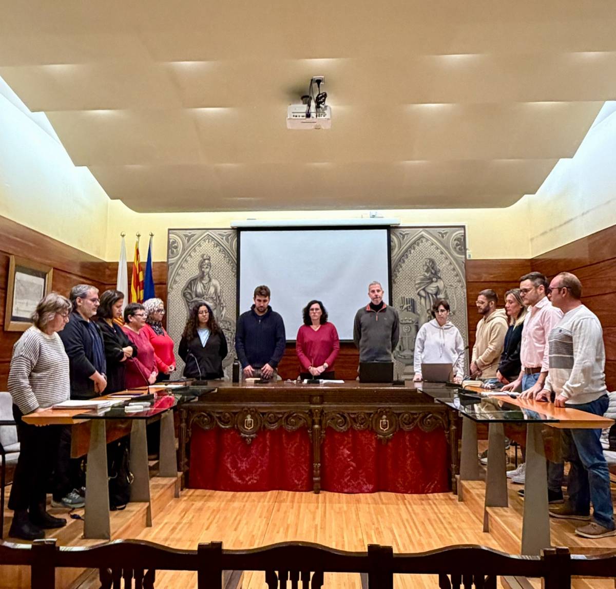 Minut de silenci al Ple de Solsona  - 