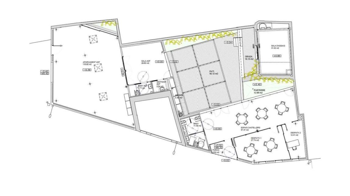 La Bisbal millora el projecte del nou local de la colla castellera i l'ADF